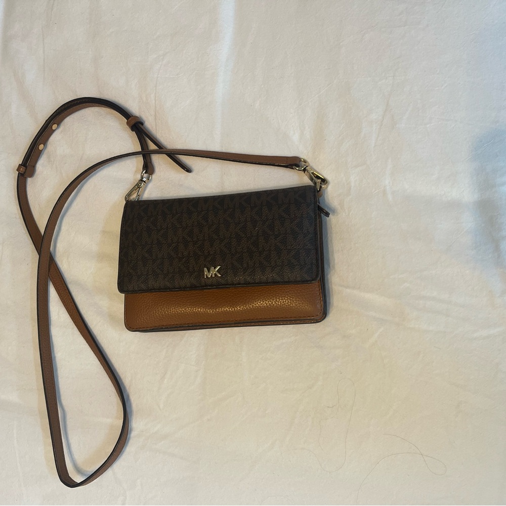Michael Kors Brown and Black Crossbody Bag